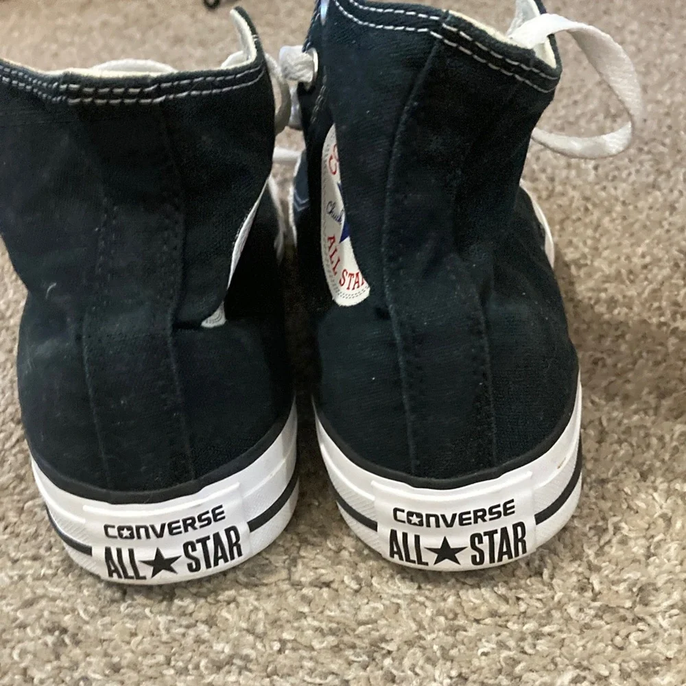 Converse Black and White High-Tops SEE DESCRIPTION PLEASE - Picture 3 of 8